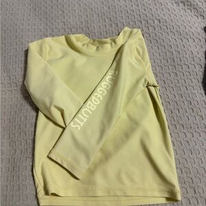 Rugged Butts Yellow Long-Sleeve Rash Guard for Kids